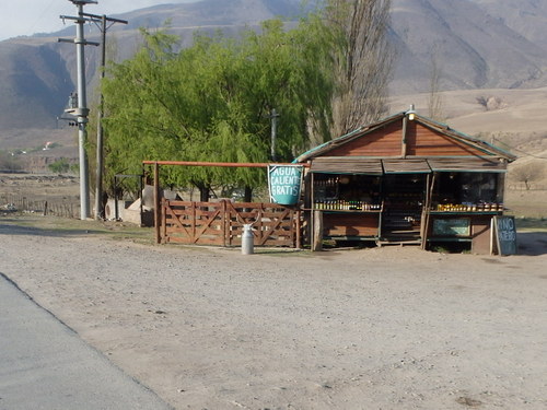 A Roadside Tourist Stand with something free.